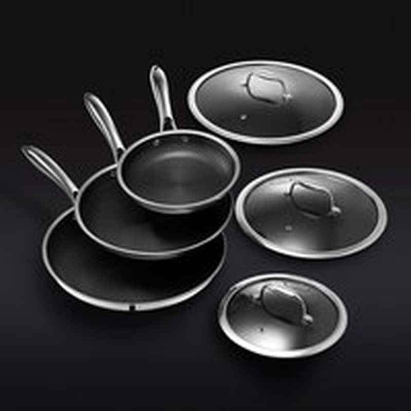 HexClad Hybrid Fry Pan Set